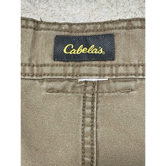 Cabela’s Outdoor Gear Men’s Tan Hiking Cargo Shorts Sz 42” Waist 100% Cotton - Picture 11 of 13